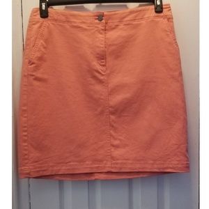 Talbots Orange Sherbet Peach Skirt 14